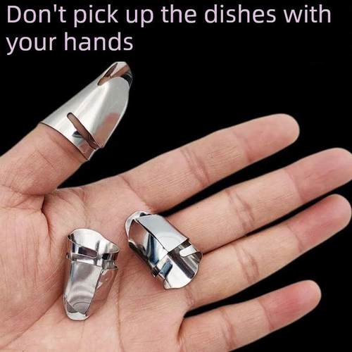 不锈钢摘菜铁指甲护指神器指头保护套指套手指套剥蒜掐毛豆拇指刀