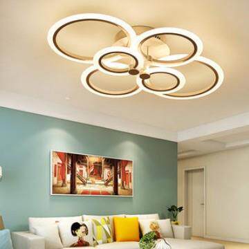 圆形客厅灯吸顶灯后现代简约创意led主卧室大厅灯餐厅灯饰灯