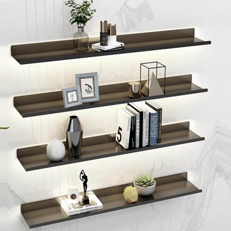 铁艺带灯发光防掉落层板壁挂式一字金属置物架客厅轻奢书壁挂装饰,清洗/食品/商业设备,风口/风叶/风机配件,淘宝优惠券,粉丝福利购,淘宝优惠卷