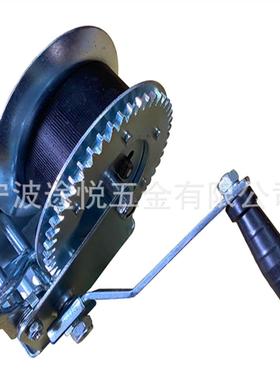 供应1500LBS织带手摇绞车船用手摇绞盘游艇拖车手动绞盘