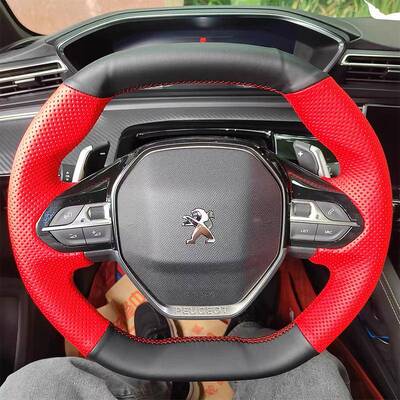 标致508L40085008方向盘套真皮23款标致408X把套手缝专用全包