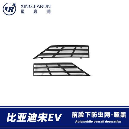 适用于比亚迪宋EV下防虫网前脸进气中网水箱防蚊保护罩改装件贴片