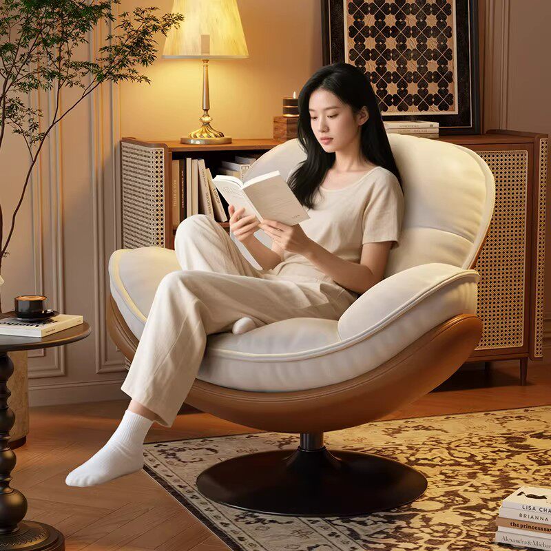 懒人沙发2026新款旋转休闲窝窝椅子家用客厅阳台可躺可坐蛋壳椅子
