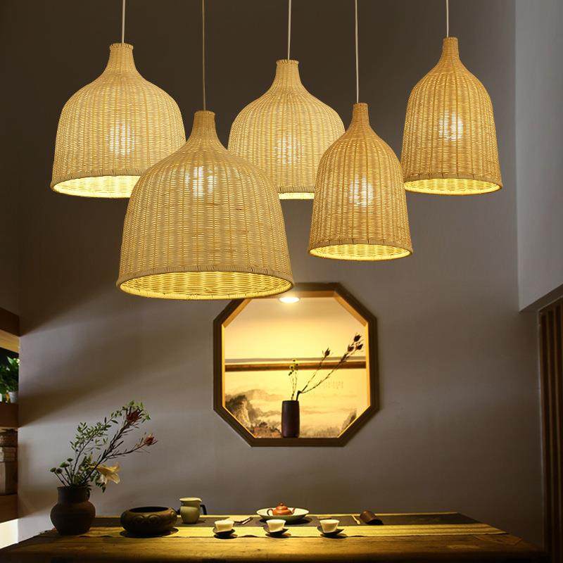 东南亚吊灯创意个性藤编灯罩竹艺饭店餐厅火锅店藤艺民宿阳台吊灯,金属材料及制品,金属加工件/五金加工件,淘宝优惠券,粉丝福利购,淘宝优惠卷