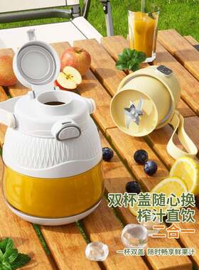 便携式榨汁机小型家用多功能吨吨桶水果榨汁杯炸果汁机简易榨果汁