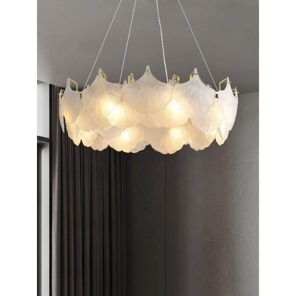 客厅吊灯现代简约设计师创意艺术玻璃银杏叶餐厅卧室灯轻奢客厅灯,清洗/食品/商业设备,风口/风叶/风机配件,淘宝优惠券,粉丝福利购,淘宝优惠卷