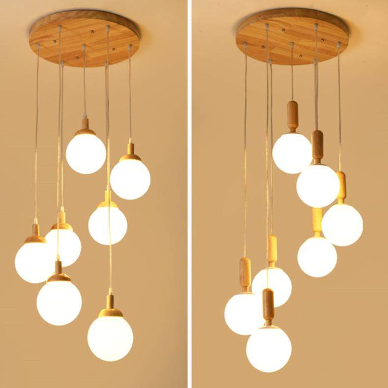 现代简约个性网红魔豆客厅吧台书房餐厅走廊实木餐吊灯D6203,特色手工艺,其他特色工艺品,淘宝优惠券,粉丝福利购,淘宝优惠卷