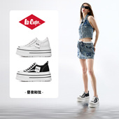 Cooper厚底板鞋 内增高帆布鞋 女款 Lee 2025新款 秋冬时尚 百搭休闲鞋