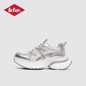 潮鞋 Lee 春季 增高透气运动休闲鞋 Cooper厚底水钻老爹鞋 女2026新款