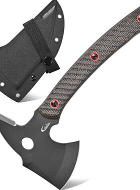 C1342露营斧DC53钢刃云母柄砍斧丛林车露营斧户外全唐斧徒步工具