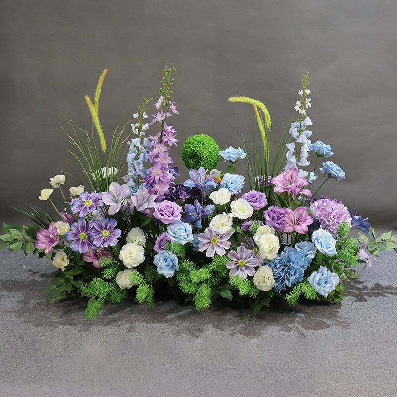 婚礼美陈牛角多巴胺仿真花莫奈橱窗拱门条造景花艺成品舞台堂紫色,自行车/骑行装备/零配件,更多零件/配件,淘宝优惠券,粉丝福利购,淘宝优惠卷