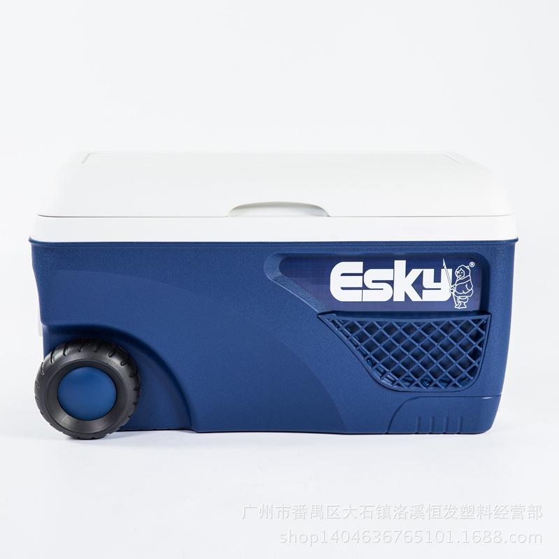 ESKY珠江保温箱65L户外便携带轮食品保温箱冷链运输蔬果生鲜冷藏