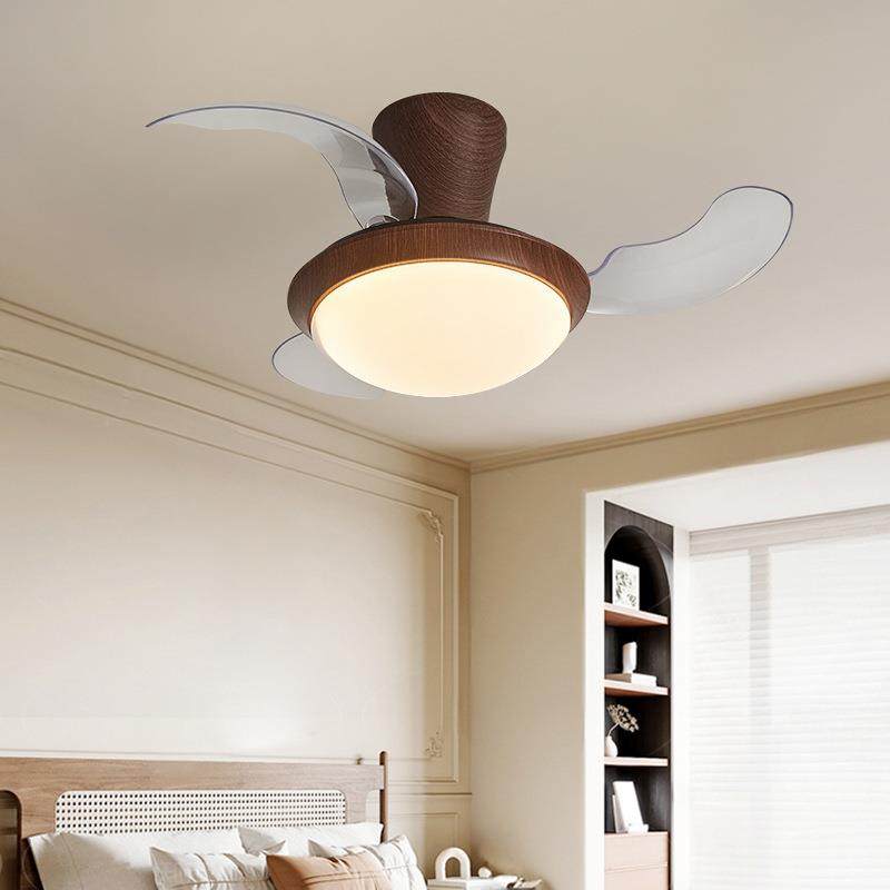 中古风卧室风扇灯餐厅书房小型吸顶风扇灯隐形静音护眼电扇吸顶灯