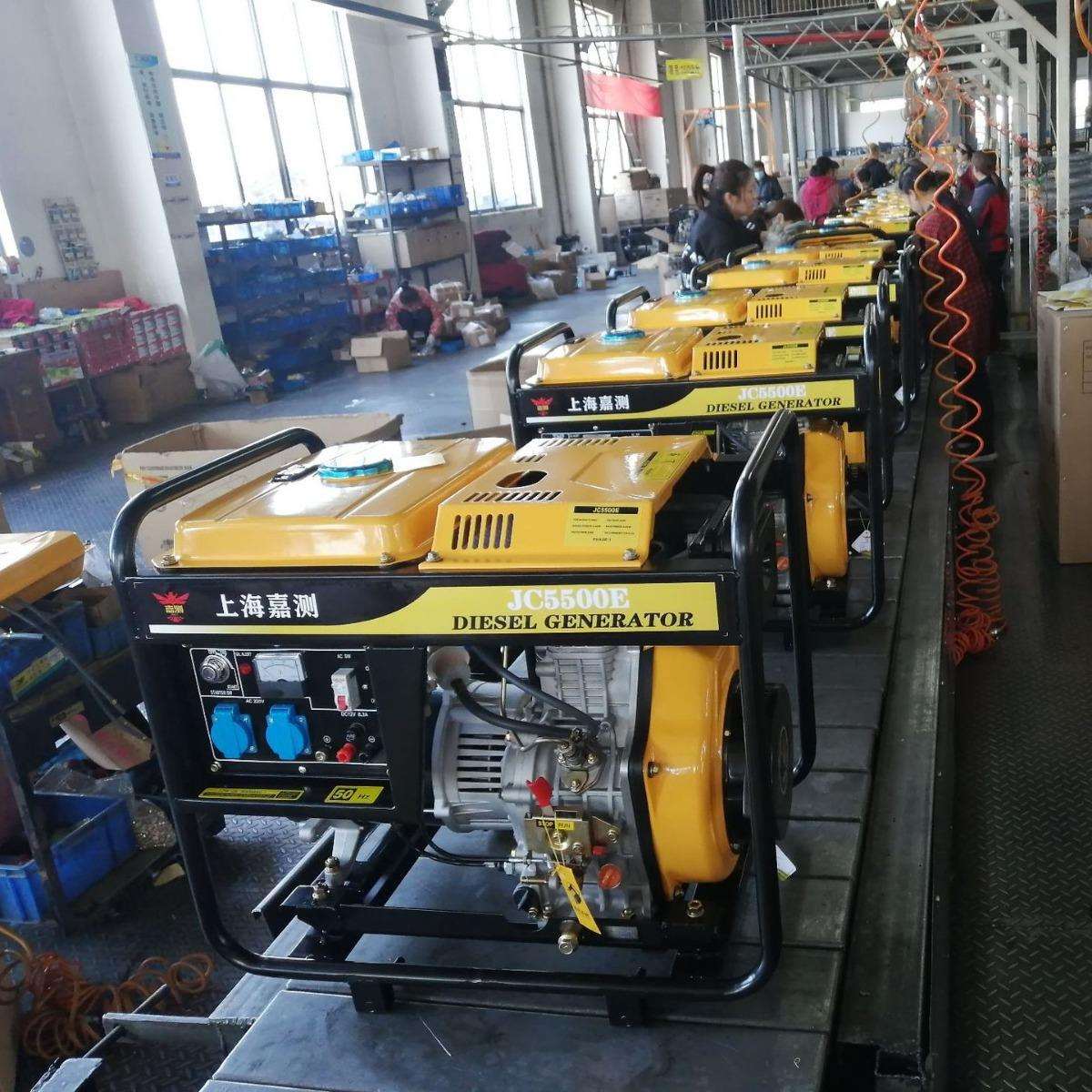 出口5KW110v220v小型便携式移动柴油发电机手电两用柴油发电机