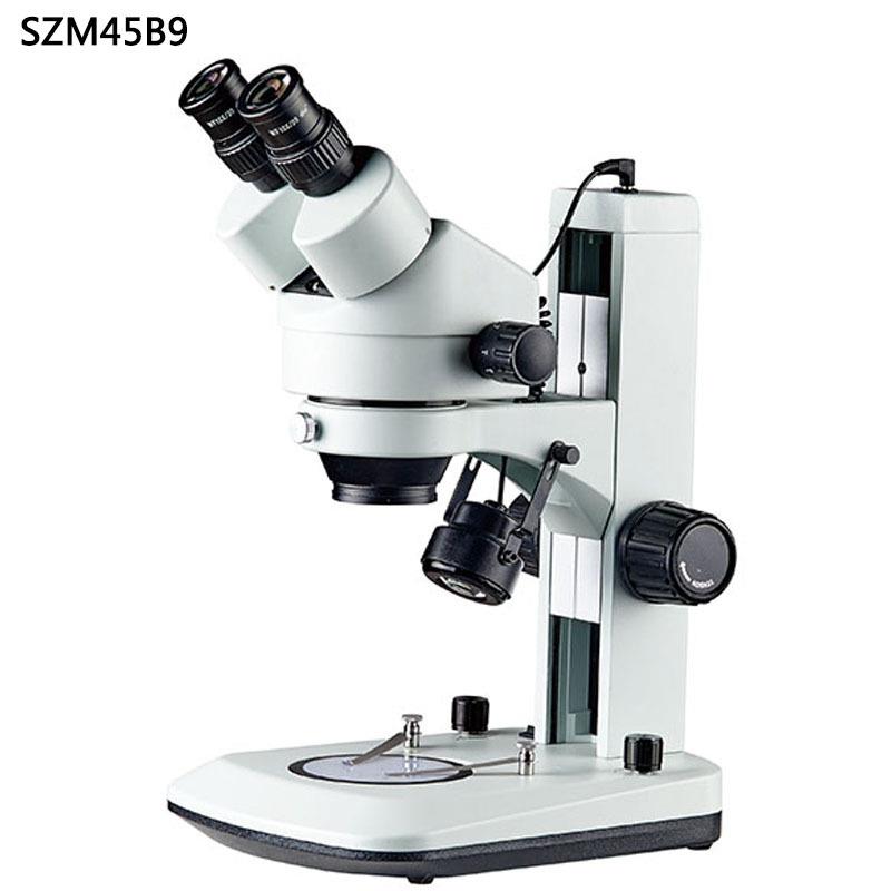 SZM45B9体视显微镜7-45倍14-90倍双目连续变倍立臂上下可调照明