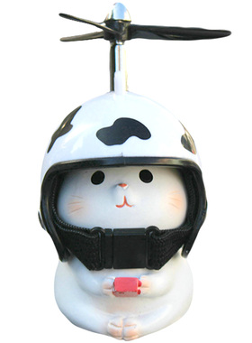 小猫咪车载摆件电动车汽车内创意可爱装饰自行摩托U车平衡车万圣