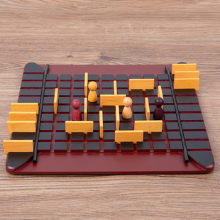 儿童益智桌游玩具四连战塔球棋金字塔棋围追堵截步步为营你推我挤