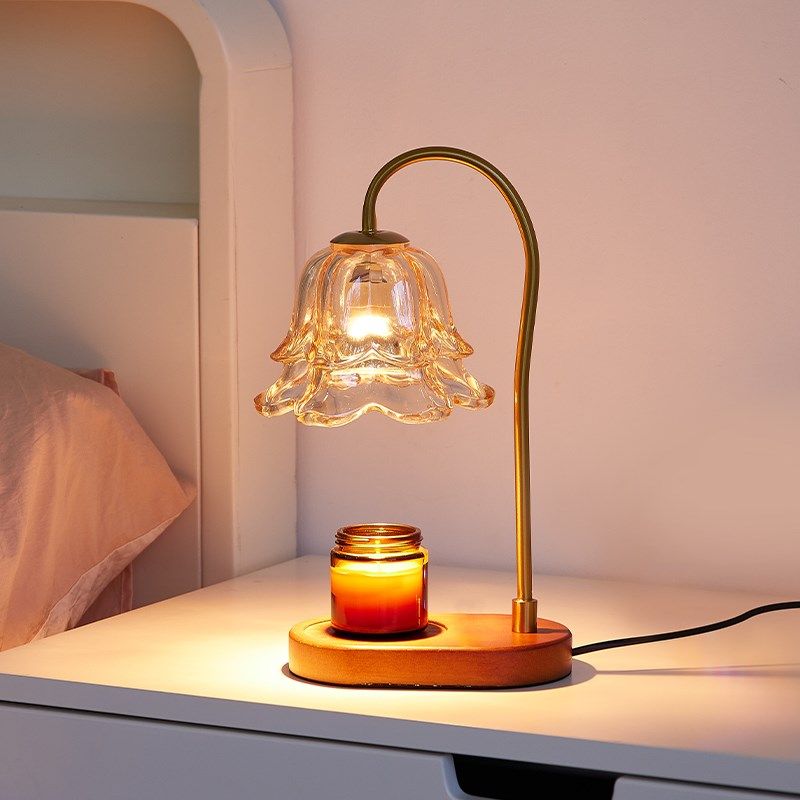 香熏灯融蜡灯床头台灯卧室生日礼物睡眠氛围小夜灯蜡烛融烛灯礼品