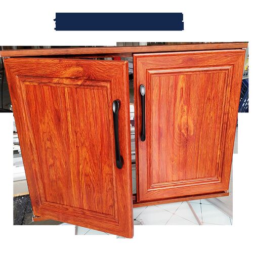 定做橱柜石全铝带框门板洗打孔安装瓷砖大理门柜体室外免手池柜门