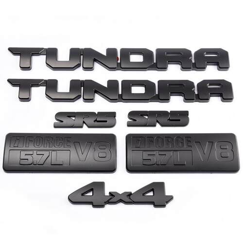 适用于丰田坦途车贴TUNDRA车标SR5尾标V81794车门侧标改装字标黑