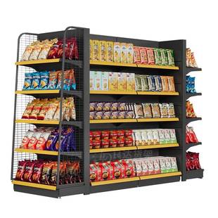 重型2.3毫米500毫米100公斤超市货架轻型吊篮金属购物架多层商店