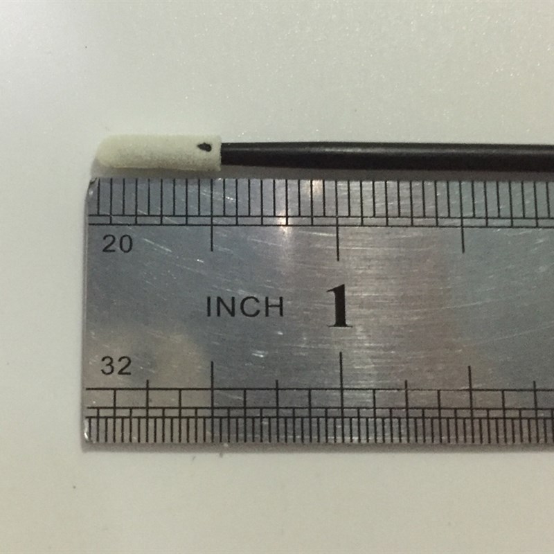 无尘棉签FS742G袋装灰杆净化擦拭棒单头海绵镜头清洁棉W签500支/