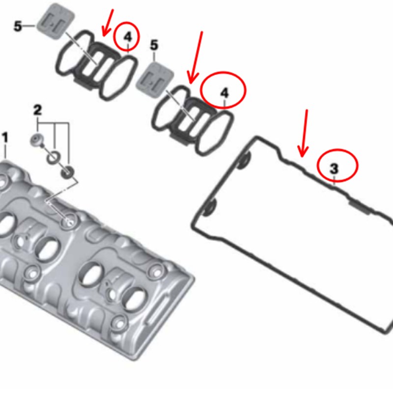 S1000XR S1000RR S1000R气门室盖垫缸头Q盖密封垫中缸垫汽缸垫