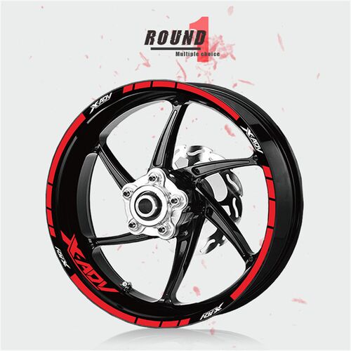 适用于 XAdDV750 x-adv 改装轮圈贴 反光钢圈贴纸 轮毂贴花 车贴