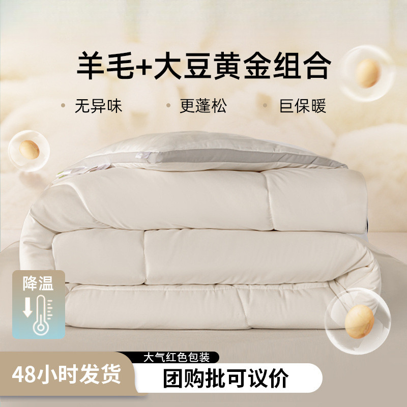 澳洲纯羊毛被芯冬季加厚