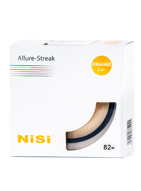 NiSi耐司蓝色 橙色拉丝滤镜Streak Filter67mm 72mm82mm 电影炫光拉丝特效镜城市夜景拍摄光斑镜佳能索尼尼康