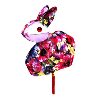 中秋节花灯传统铁艺定制兔子灯笼纸灯室内装饰大白兔月Z兔成品立