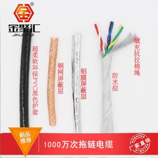 TRVV双绞屏蔽电缆2芯4芯0.20.30.751.5平方信号控制线厂