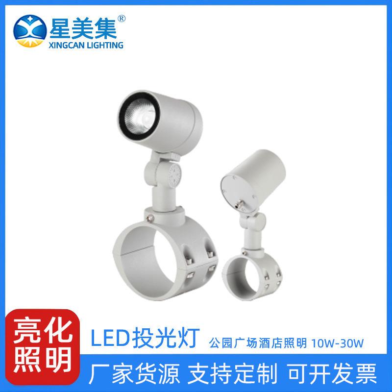 10W20W30W户外公园别墅花园LED射树抱树灯道路抱杆园林投光灯