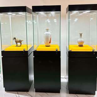 木质博物馆柜台文物古玩董收藏纪念饰品玉瓷器珠宝玻璃展示柜厂家