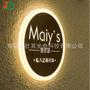 亚克力方形侧招牌双面led灯牌发光广告牌悬挂户外挂墙式导光板