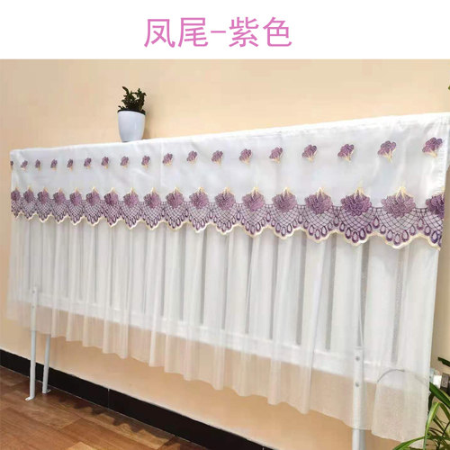 暖气片罩家用新款老式铸铁全包半包简约防熏墙遮挡装饰帘暖气盖布