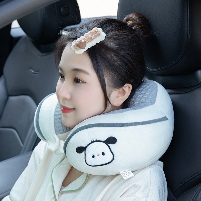 夏季冰丝U型枕护颈枕脖r枕旅行便携坐车高铁飞机睡觉靠枕颈椎头枕