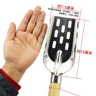 不锈钢矶钓虾铲 海钓装备工具 南极虾砖拌饵铲抛饵勺打窝铲拌饵铲