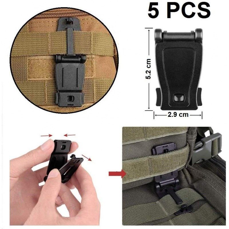 molle扣套装配件扣户外登山组合扣背包工具扣织带收纳扣快挂扣EDC