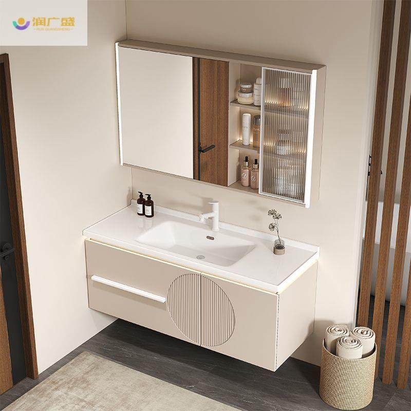 爆款奶油风高定肤感化妆镜浴室柜智能卫生间洗漱台组合陶瓷一体盆,自行车/骑行装备/零配件,更多零件/配件,淘宝优惠券,粉丝福利购,淘宝优惠卷