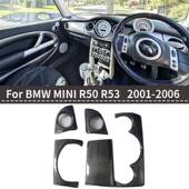 内饰中控台替换款 适用MINI R50R53真碳纤维改装 内饰仪表盖左右驾