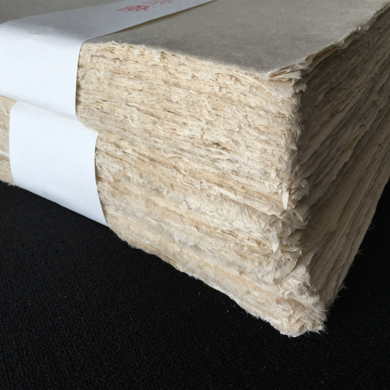 长青阁宣纸明清古纸案头小楷书谱抄经半生熟传统手工毛边仿古皮纸