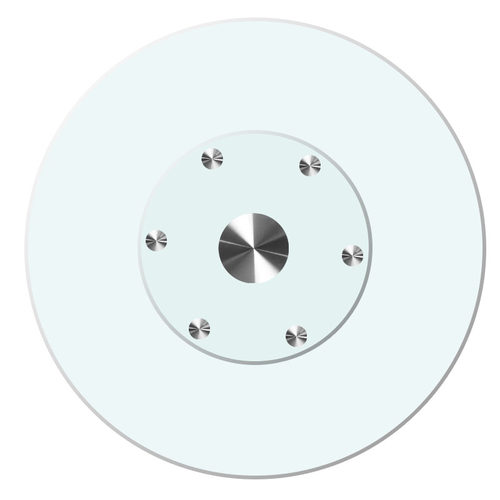 圆桌转盘家用餐桌圆盘酒店餐厅饭桌旋转台面钢化玻璃圆桌面带转盘