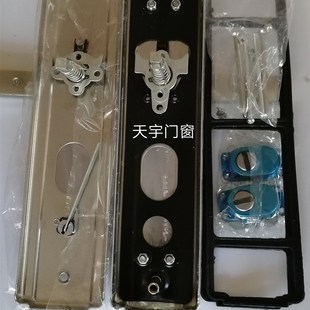 防盗门锁把手拉手锁头楼房多功能压把锁加厚通用各种白钢门全套锁