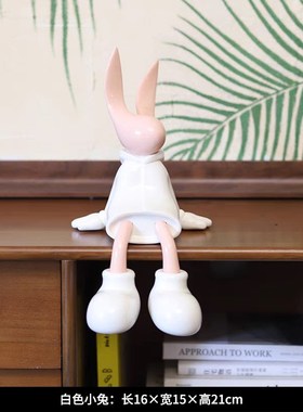 现代简约抽象兔子摆件轻奢家居客厅玄关电视柜W样板房间摆件