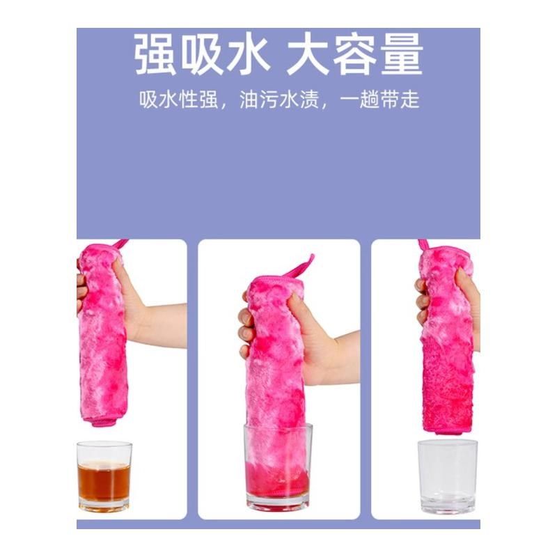 洗碗布不沾油抹布厨房专用油利除神奇的木纤维洗碗巾加厚易清洗