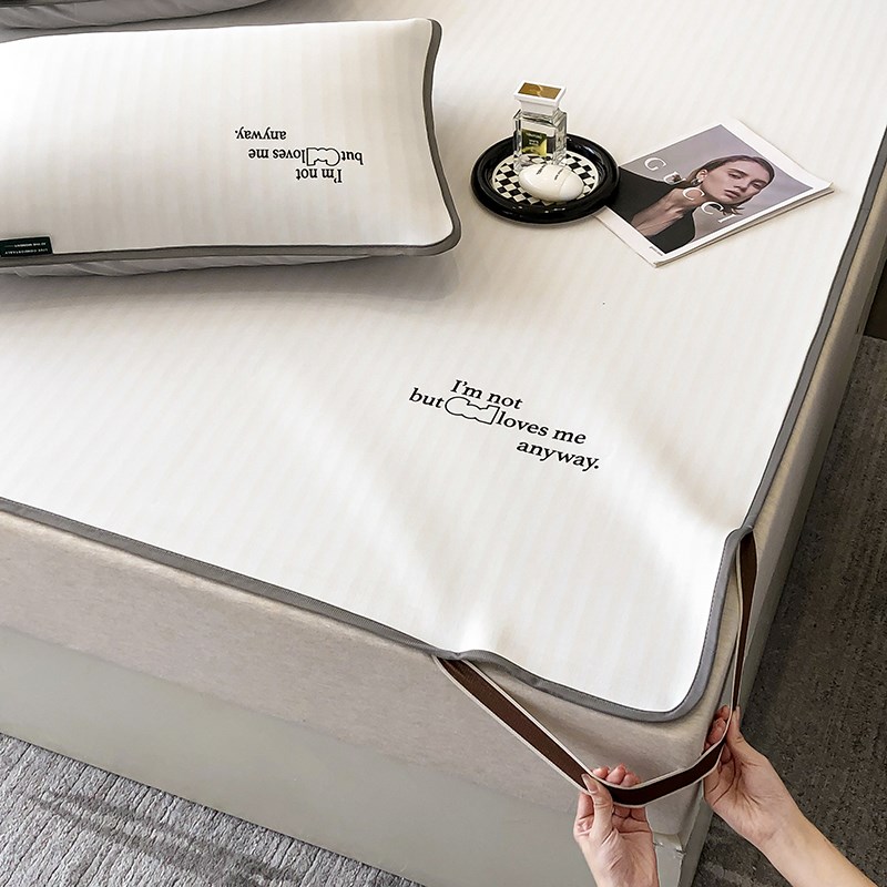 夏天A类冰丝席凉席夏季凉感空调软席子可机洗水洗2024新款床垫席