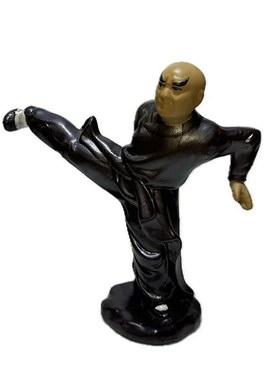 中华武术功夫无影脚陶瓷人物摆件假山园林盆景花盆可塑Y树观赏装