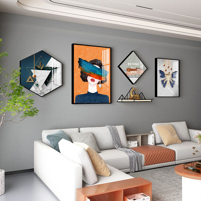 高级感客厅装饰画沙发背景墙挂画高档大气202N2年新款壁画轻奢墙