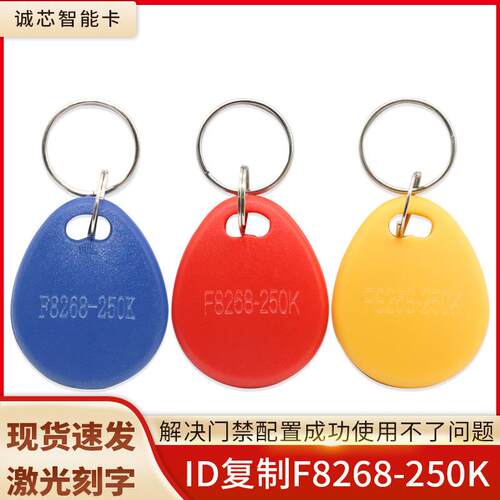 29号ID可复制门禁感应钥匙扣F8268-250K智能锁偏频卡穿透防火墙卡